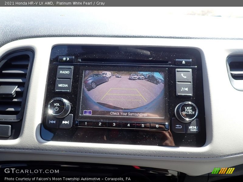 Platinum White Pearl / Gray 2021 Honda HR-V LX AWD