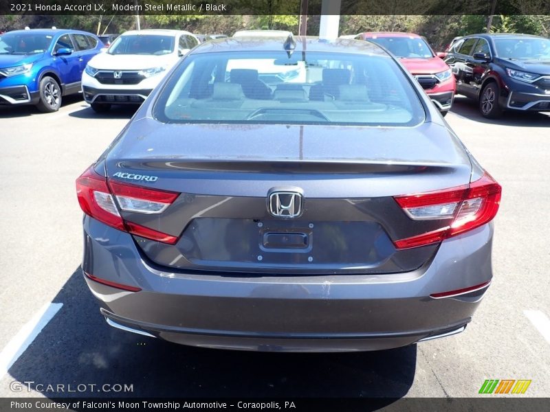 Modern Steel Metallic / Black 2021 Honda Accord LX