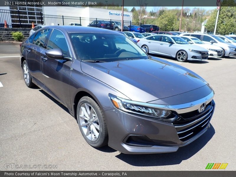Modern Steel Metallic / Black 2021 Honda Accord LX