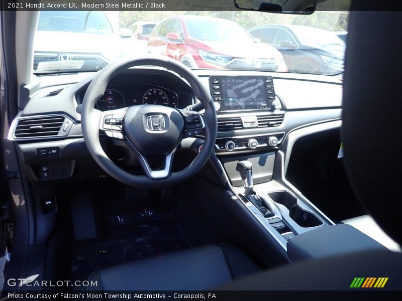 Modern Steel Metallic / Black 2021 Honda Accord LX