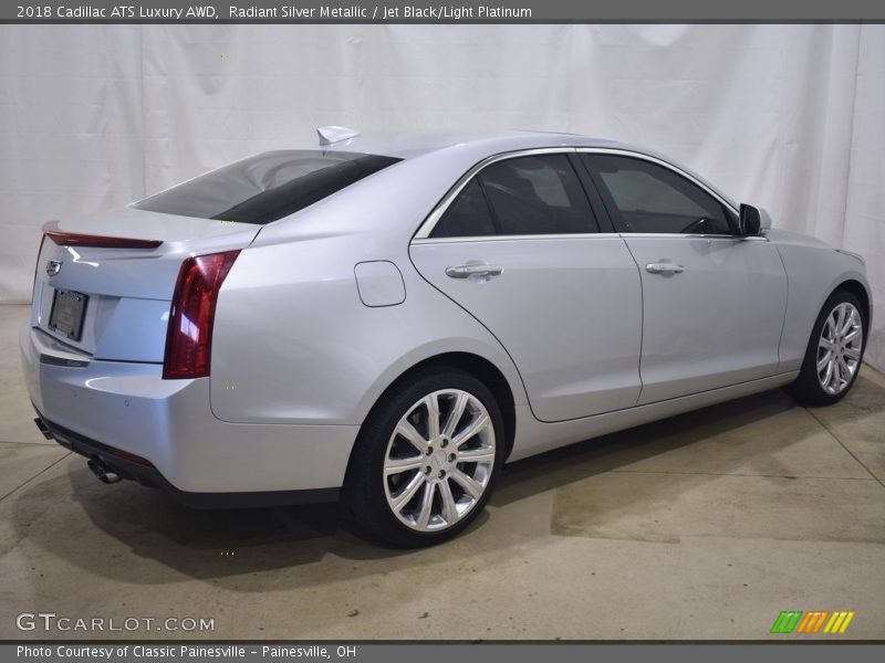 Radiant Silver Metallic / Jet Black/Light Platinum 2018 Cadillac ATS Luxury AWD