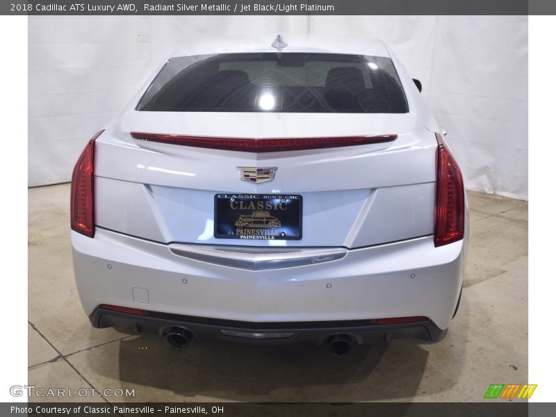 Radiant Silver Metallic / Jet Black/Light Platinum 2018 Cadillac ATS Luxury AWD
