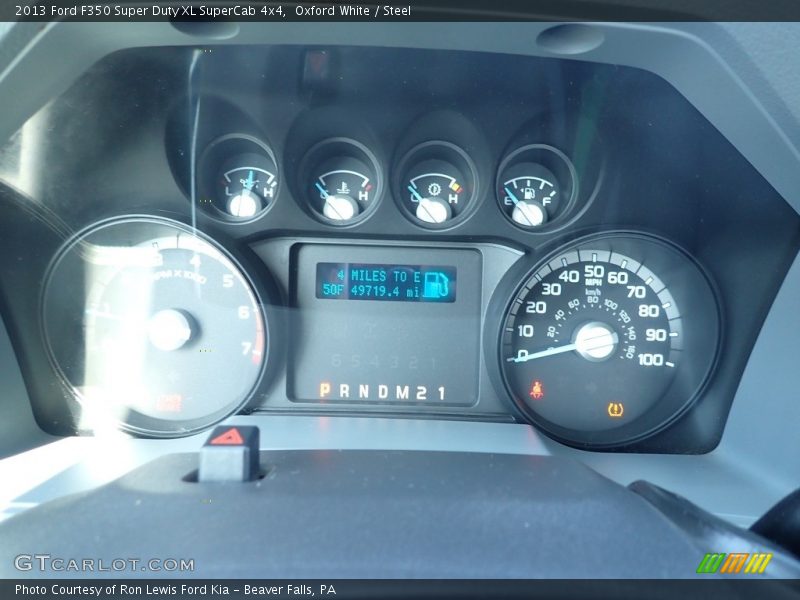 Oxford White / Steel 2013 Ford F350 Super Duty XL SuperCab 4x4