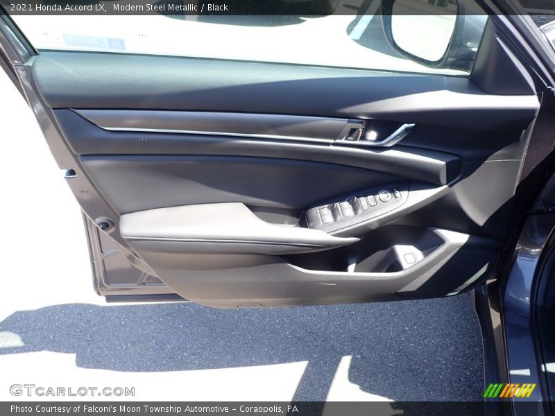 Modern Steel Metallic / Black 2021 Honda Accord LX