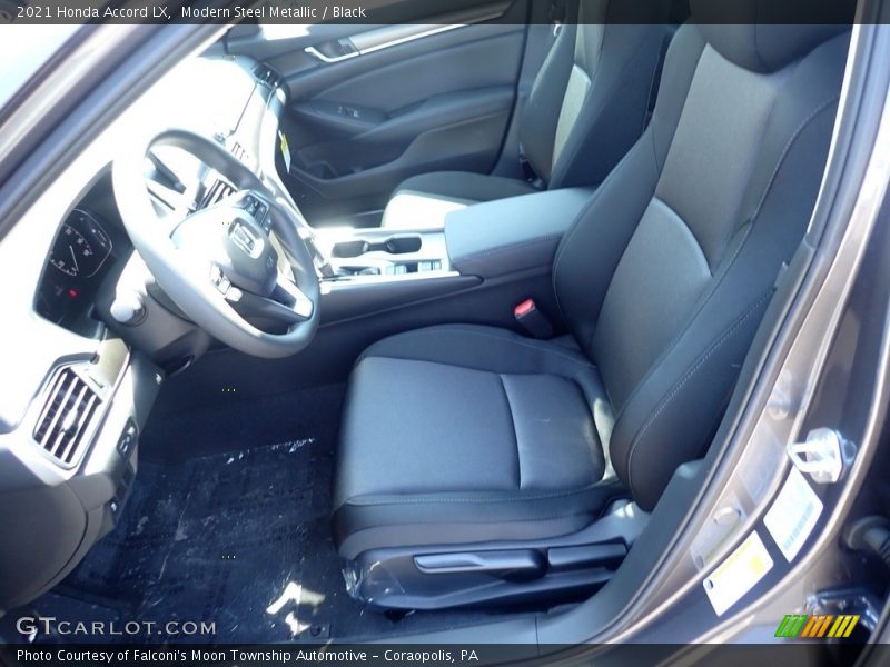 Modern Steel Metallic / Black 2021 Honda Accord LX