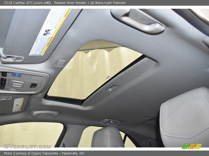 Radiant Silver Metallic / Jet Black/Light Platinum 2018 Cadillac ATS Luxury AWD