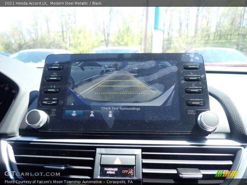 Modern Steel Metallic / Black 2021 Honda Accord LX