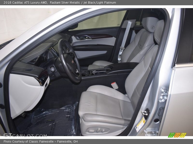 Radiant Silver Metallic / Jet Black/Light Platinum 2018 Cadillac ATS Luxury AWD