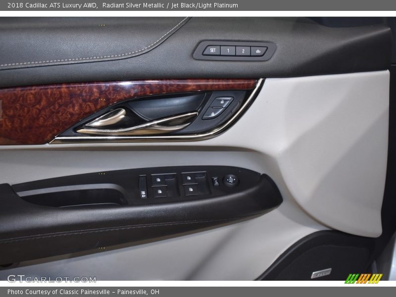 Radiant Silver Metallic / Jet Black/Light Platinum 2018 Cadillac ATS Luxury AWD