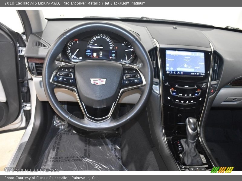 Radiant Silver Metallic / Jet Black/Light Platinum 2018 Cadillac ATS Luxury AWD