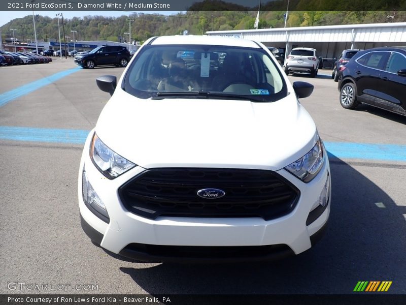 Diamond White / Medium Stone 2021 Ford EcoSport S