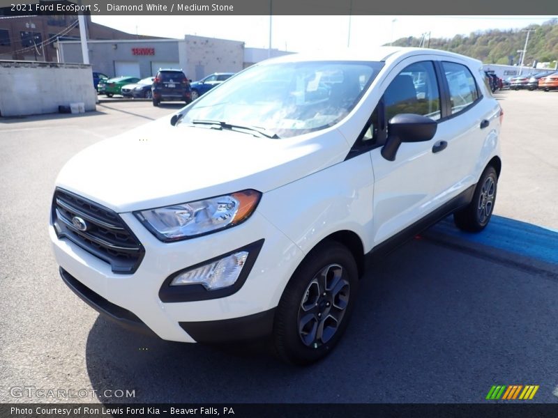Diamond White / Medium Stone 2021 Ford EcoSport S