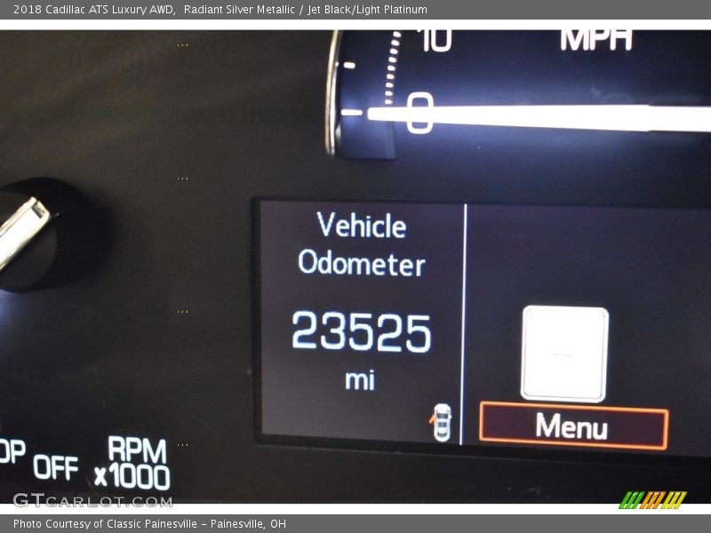 Radiant Silver Metallic / Jet Black/Light Platinum 2018 Cadillac ATS Luxury AWD