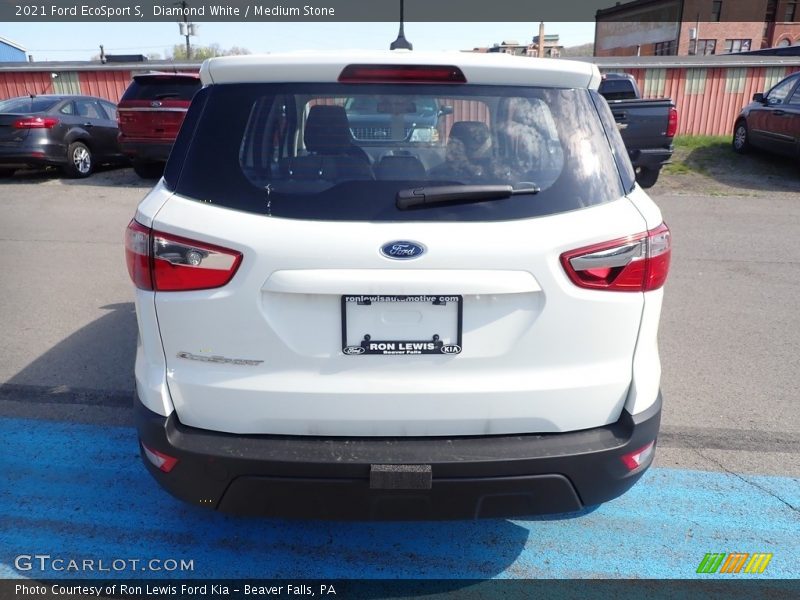 Diamond White / Medium Stone 2021 Ford EcoSport S