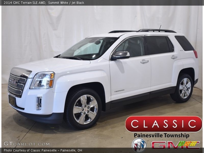 Summit White / Jet Black 2014 GMC Terrain SLE AWD