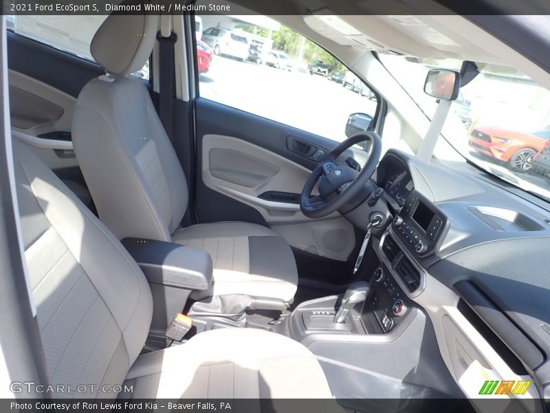 Diamond White / Medium Stone 2021 Ford EcoSport S