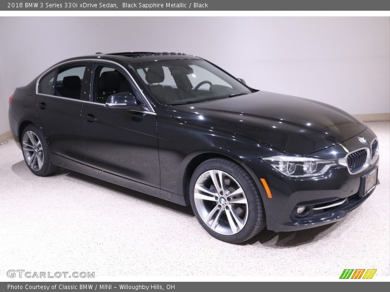 Black Sapphire Metallic / Black 2018 BMW 3 Series 330i xDrive Sedan