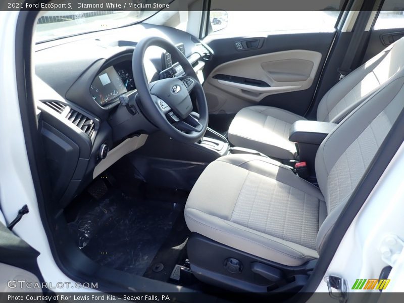 Diamond White / Medium Stone 2021 Ford EcoSport S