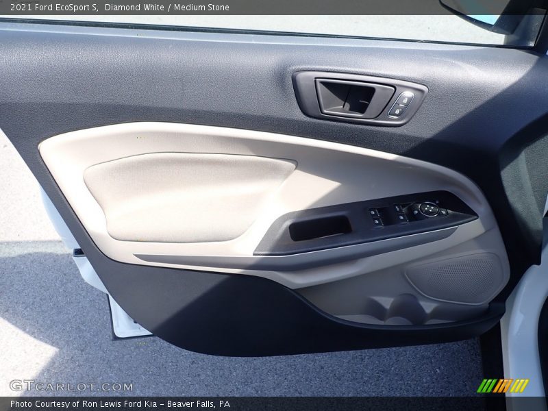 Diamond White / Medium Stone 2021 Ford EcoSport S