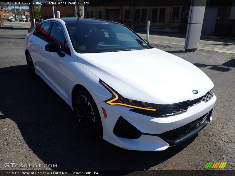 Glacier White Pearl / Black 2021 Kia K5 GT-Line
