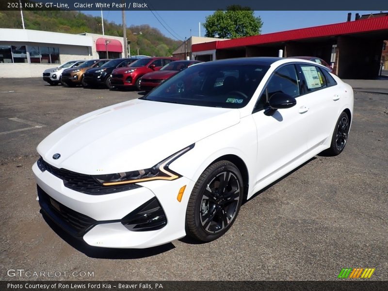 Glacier White Pearl / Black 2021 Kia K5 GT-Line