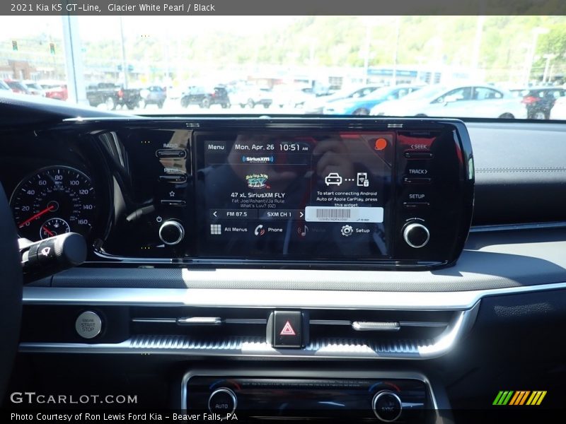 Glacier White Pearl / Black 2021 Kia K5 GT-Line