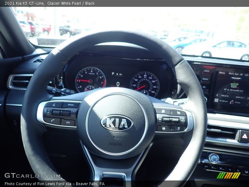 Glacier White Pearl / Black 2021 Kia K5 GT-Line