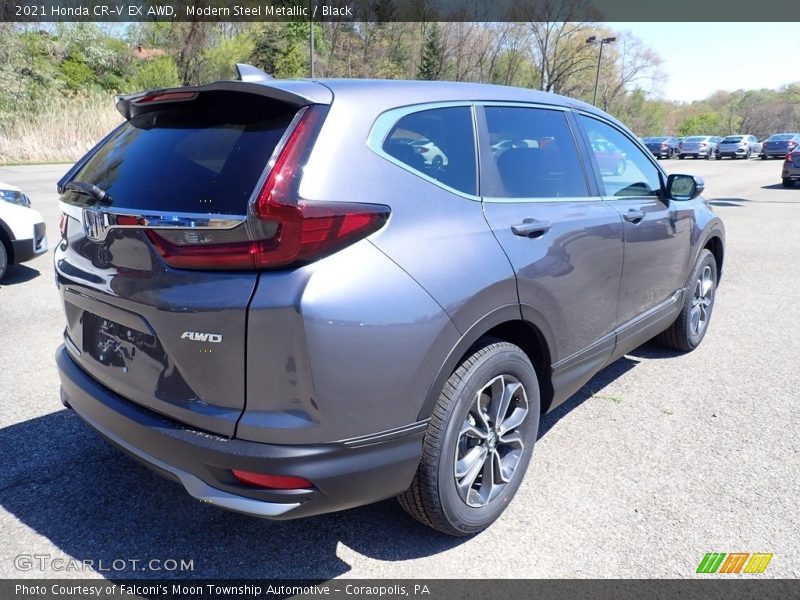 Modern Steel Metallic / Black 2021 Honda CR-V EX AWD