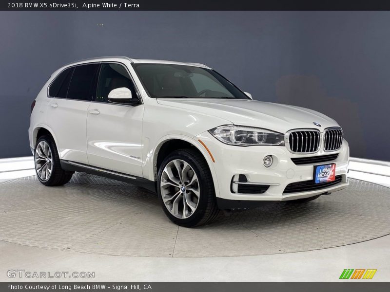 Alpine White / Terra 2018 BMW X5 sDrive35i