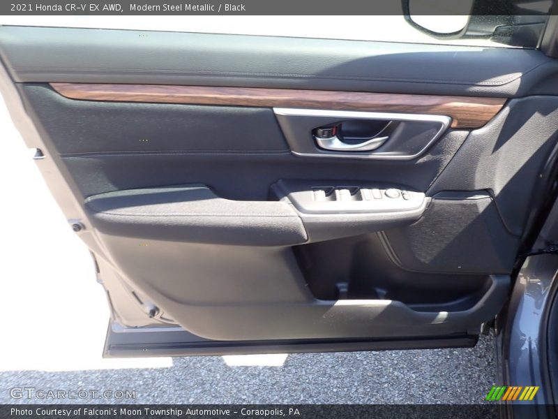 Modern Steel Metallic / Black 2021 Honda CR-V EX AWD