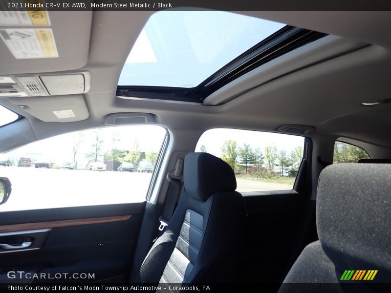 Modern Steel Metallic / Black 2021 Honda CR-V EX AWD