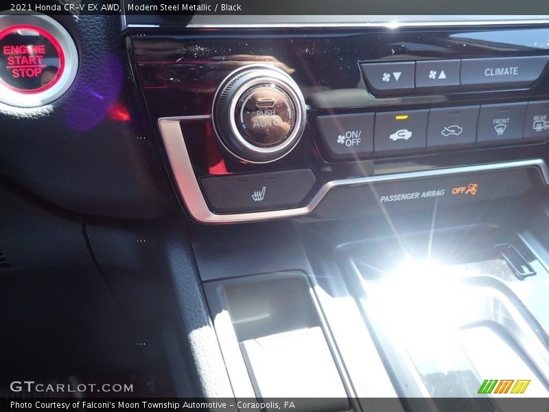 Modern Steel Metallic / Black 2021 Honda CR-V EX AWD