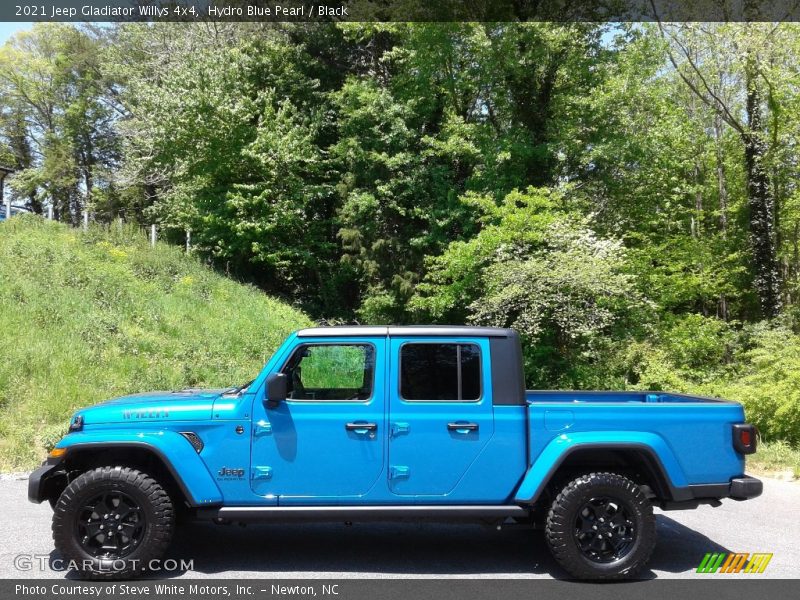 Hydro Blue Pearl / Black 2021 Jeep Gladiator Willys 4x4
