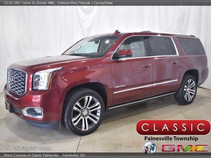 Crimson Red Tintcoat / Cocoa/Shale 2018 GMC Yukon XL Denali 4WD