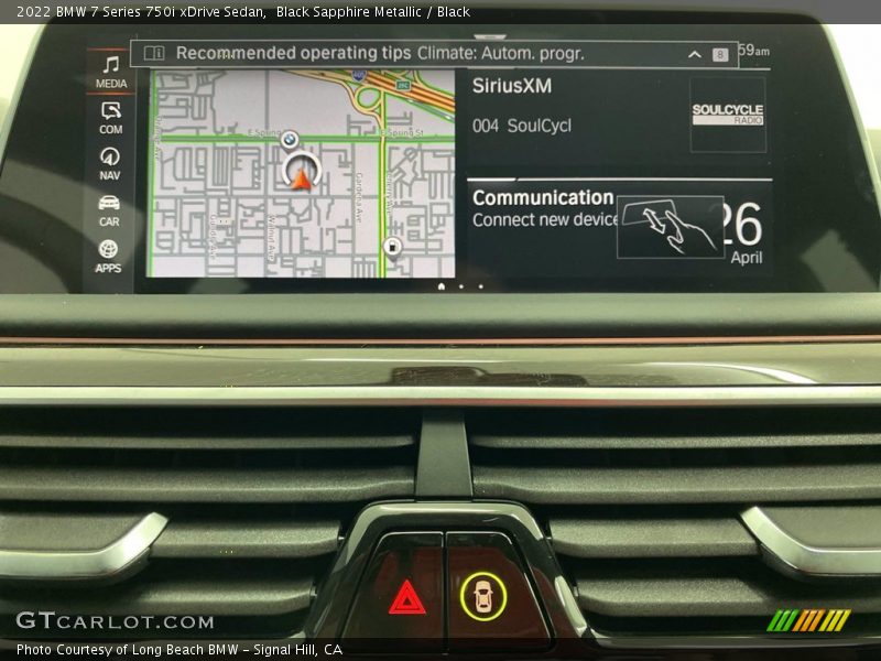 Navigation of 2022 7 Series 750i xDrive Sedan