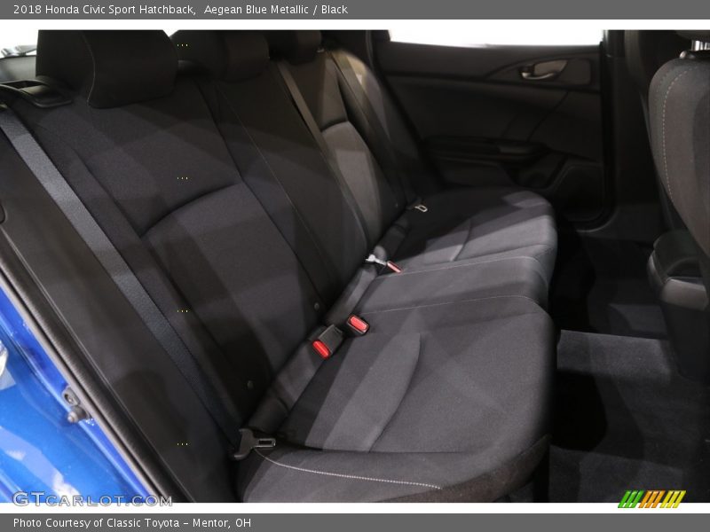 Aegean Blue Metallic / Black 2018 Honda Civic Sport Hatchback