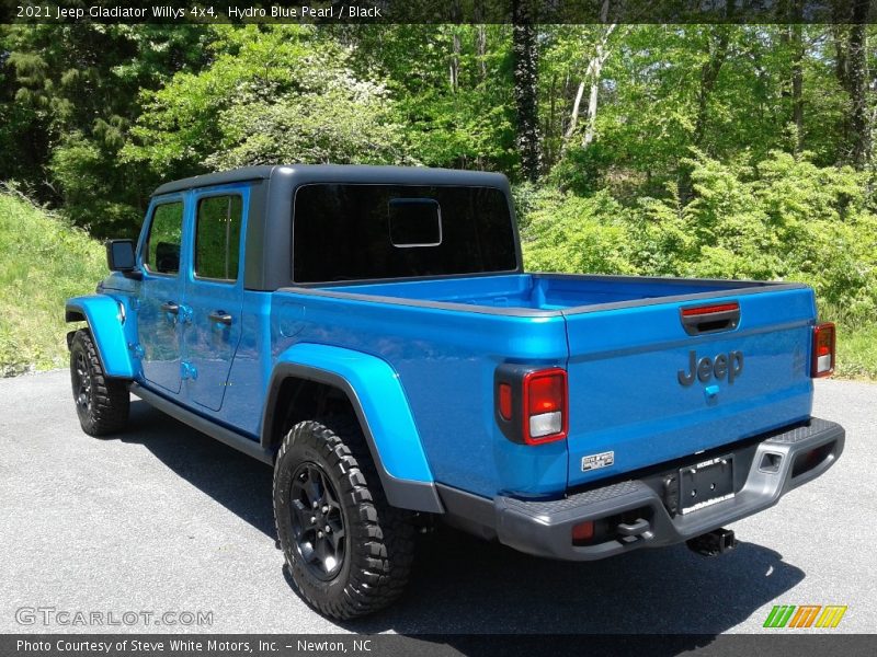 Hydro Blue Pearl / Black 2021 Jeep Gladiator Willys 4x4