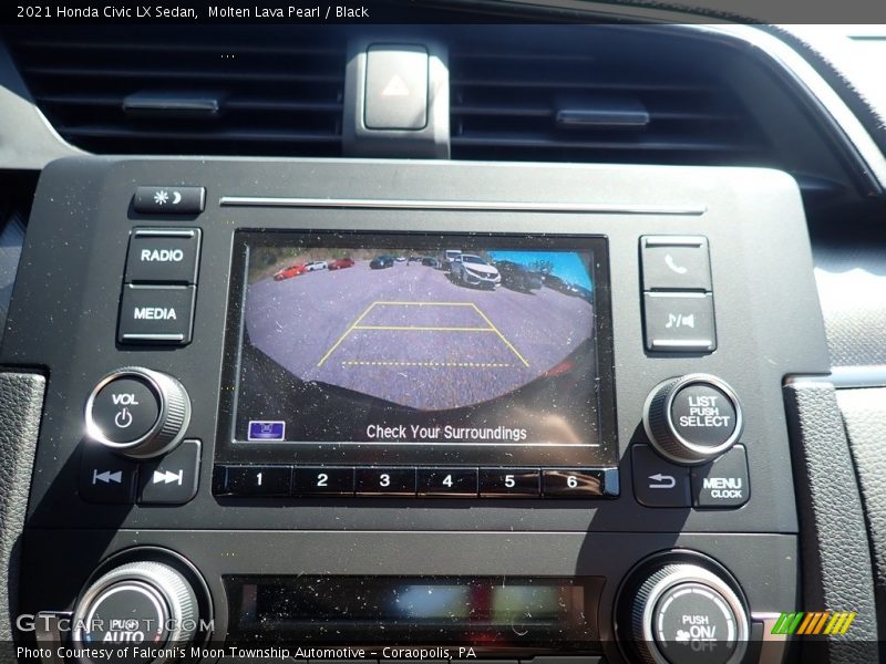 Molten Lava Pearl / Black 2021 Honda Civic LX Sedan