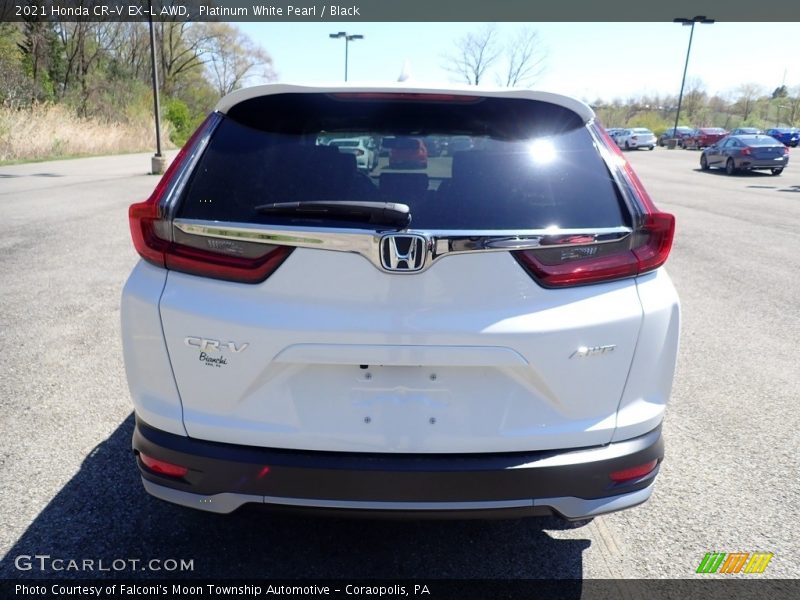 Platinum White Pearl / Black 2021 Honda CR-V EX-L AWD