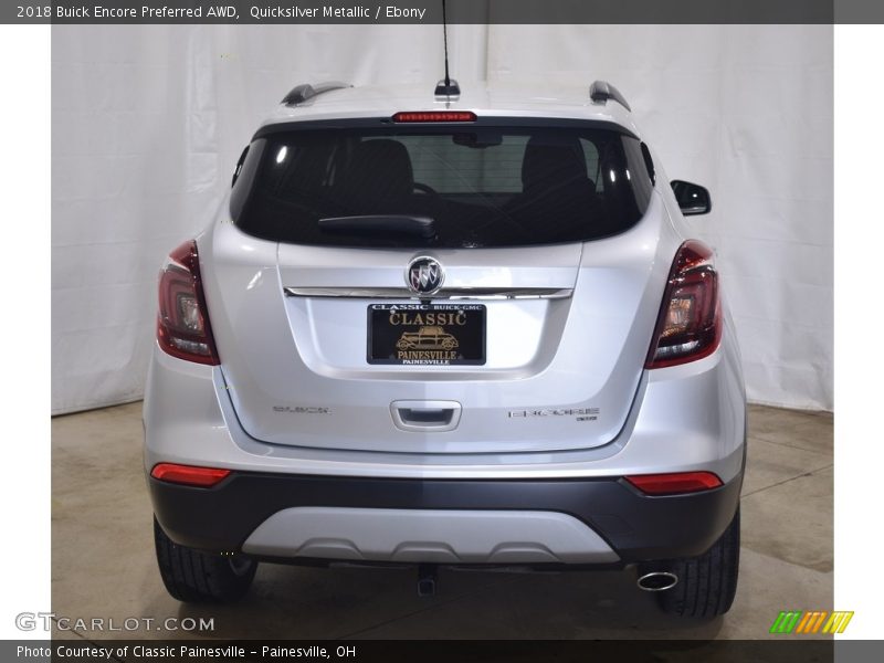 Quicksilver Metallic / Ebony 2018 Buick Encore Preferred AWD