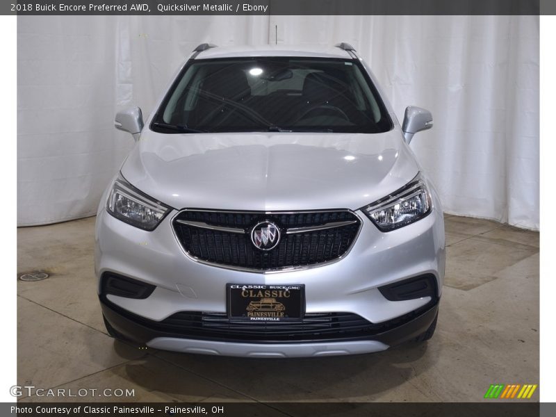 Quicksilver Metallic / Ebony 2018 Buick Encore Preferred AWD
