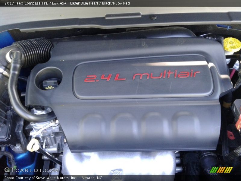 Laser Blue Pearl / Black/Ruby Red 2017 Jeep Compass Trailhawk 4x4