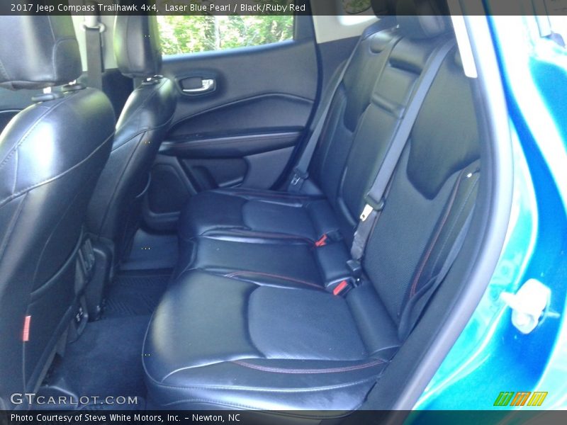 Laser Blue Pearl / Black/Ruby Red 2017 Jeep Compass Trailhawk 4x4