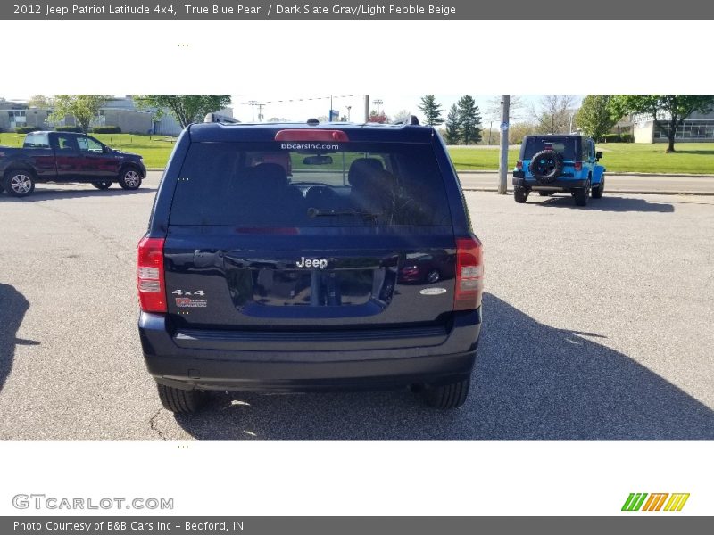 True Blue Pearl / Dark Slate Gray/Light Pebble Beige 2012 Jeep Patriot Latitude 4x4