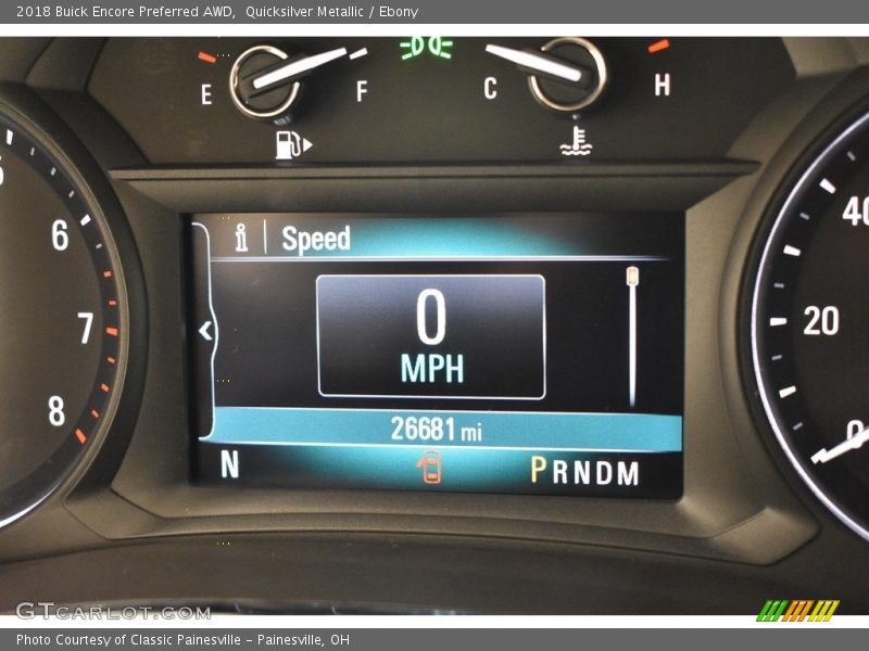 Quicksilver Metallic / Ebony 2018 Buick Encore Preferred AWD