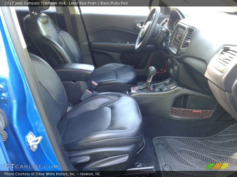 Laser Blue Pearl / Black/Ruby Red 2017 Jeep Compass Trailhawk 4x4