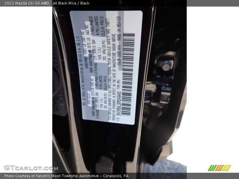 Jet Black Mica / Black 2021 Mazda CX-30 AWD