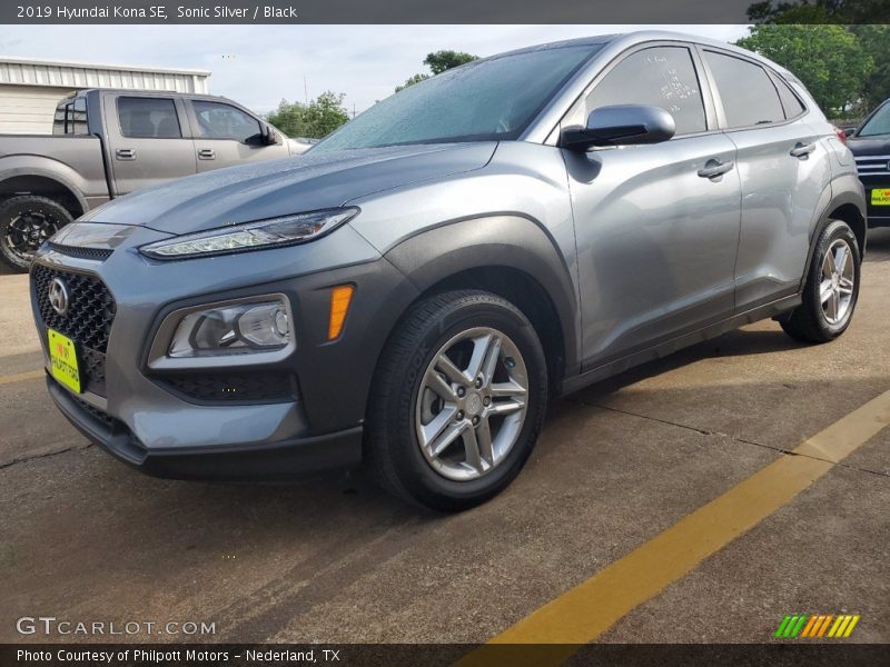 Sonic Silver / Black 2019 Hyundai Kona SE
