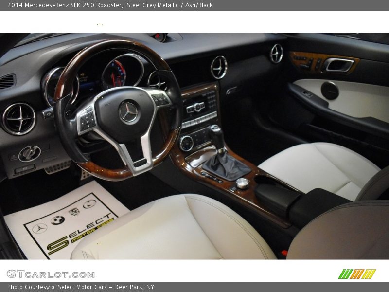 Steel Grey Metallic / Ash/Black 2014 Mercedes-Benz SLK 250 Roadster