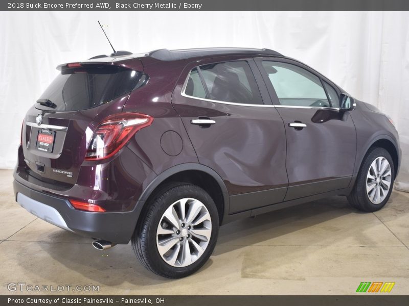 Black Cherry Metallic / Ebony 2018 Buick Encore Preferred AWD